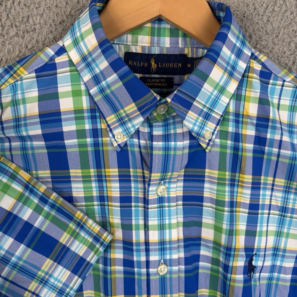 Polo Ralph Lauren Shirt Mens Medium Classic Fit‎ RL Untucked Multi Color Plaid